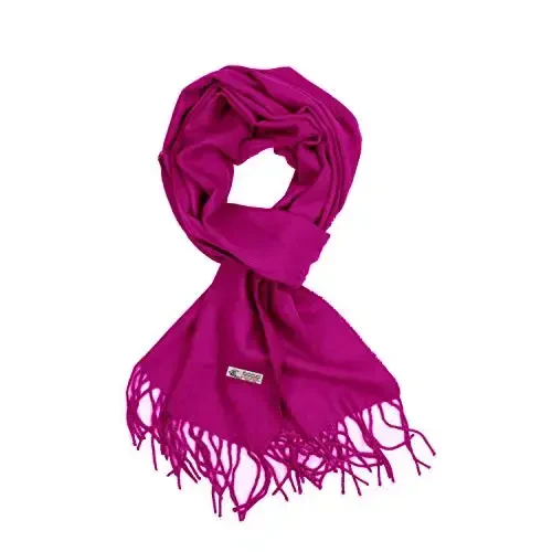 TZ Promise Plain Solid Color CasModazoneere Feel Classic Soft Luxurious Winter Scarf For Men Women - 1