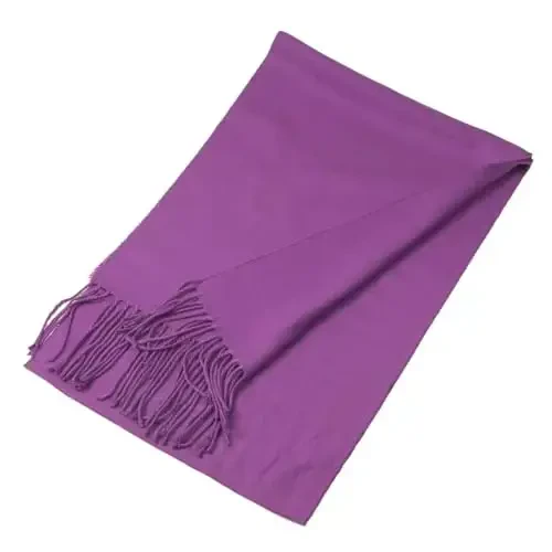 TZ Promise Plain Solid Color CasModazoneere Feel Classic Soft Luxurious Winter Scarf For Men Women - 2