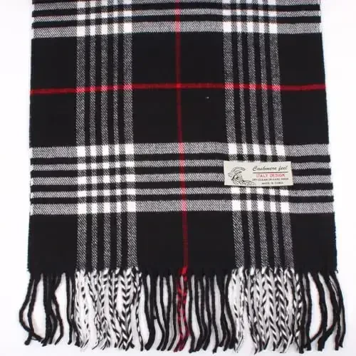 TZ Promise Tartan Plaid CasModazoneere Feel Classic Soft Luxurious Winter Scarf For Men Women - 4