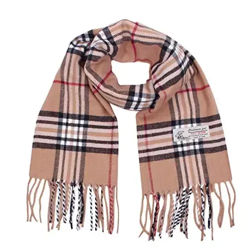 TZ Promise Tartan Plaid CasModazoneere Feel Classic Soft Luxurious Winter Scarf For Men Women - MODAZONE