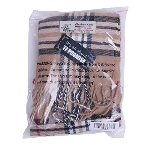 TZ Promise Tartan Plaid CasModazoneere Feel Classic Soft Luxurious Winter Scarf For Men Women - 3