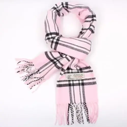 TZ Promise Tartan Plaid CasModazoneere Feel Classic Soft Luxurious Winter Scarf For Men Women - 2