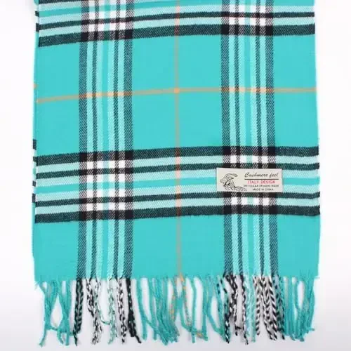 TZ Promise Tartan Plaid CasModazoneere Feel Classic Soft Luxurious Winter Scarf For Men Women - 4