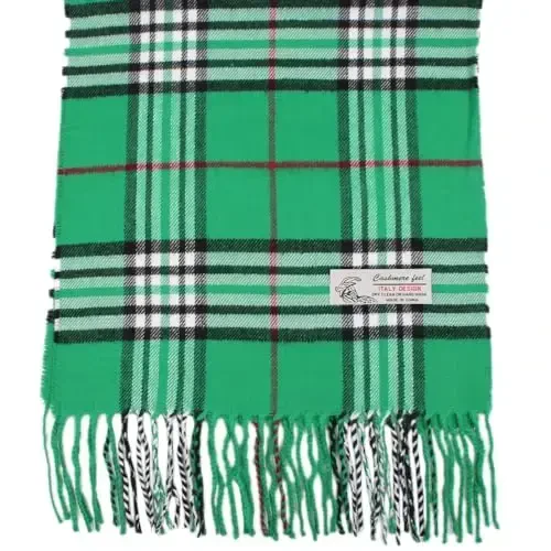 TZ Promise Tartan Plaid CasModazoneere Feel Classic Soft Luxurious Winter Scarf For Men Women - 4