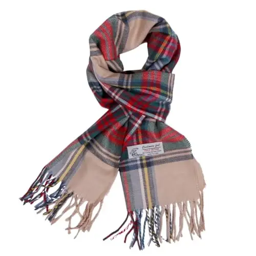 TZ Promise Tartan Plaid CasModazoneere Feel Classic Soft Luxurious Winter Scarf For Men Women - 1