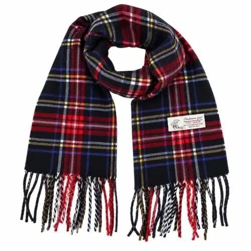 TZ Promise Unisex Tartan Plaid CasModazoneere Feel Winter Christmas Warm Scarf | 20+ Colors,72 x 12 inches+3 inches Fringes,Cold Weather Accessories,Christmas Gift,Soft Lightweight,Men or Women - TZ