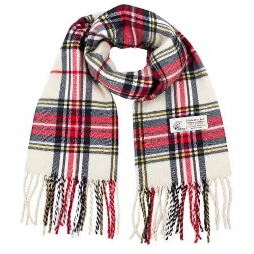 TZ Promise Unisex Tartan Plaid CasModazoneere Feel Winter Christmas Warm Scarf | 20+ Colors,72 x 12 inches+3 inches Fringes,Cold Weather Accessories,Christmas Gift,Soft Lightweight,Men or Women - TZ