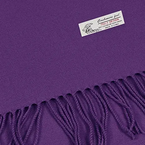 TZ Promise Unisex Winter Scarf Solid Color CasModazoneere Feel Long Warm | 30+ Solid Colors,72 x 12 inches+3 inches Fringes,Men or Women,Cold Weather Accessories,Christmas Gift,Soft Warm Lightweigh - TZ (1)