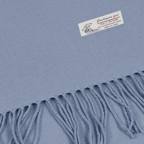 TZ Promise Plain Solid Color CasModazoneere Feel Classic Soft Luxurious Winter Scarf For Men Women - TZ (1)