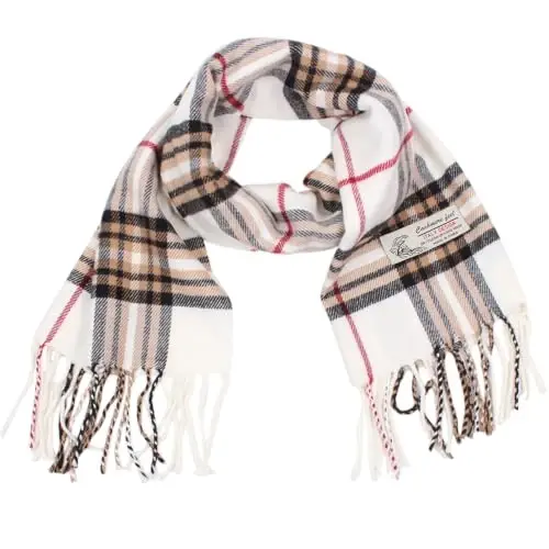 TZ Promise Tartan Plaid CasModazoneere Feel Classic Soft Luxurious Winter Scarf For Men Women 