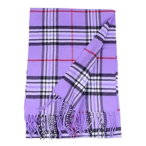 TZ Promise Tartan Plaid CasModazoneere Feel Classic Soft Luxurious Winter Scarf For Men Women - 2