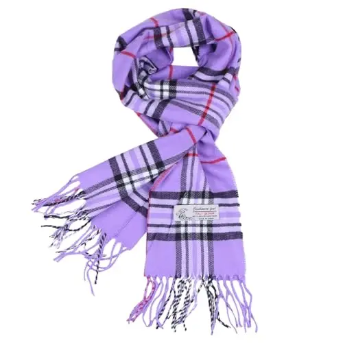 TZ Promise Tartan Plaid CasModazoneere Feel Classic Soft Luxurious Winter Scarf For Men Women - 1