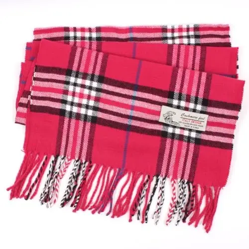 TZ Promise Tartan Plaid CasModazoneere Feel Classic Soft Luxurious Winter Scarf For Men Women - 3