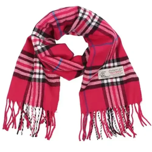TZ Promise Tartan Plaid CasModazoneere Feel Classic Soft Luxurious Winter Scarf For Men Women - MODAZONE