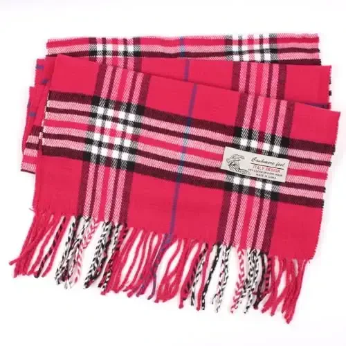 TZ Promise Tartan Plaid CasModazoneere Feel Classic Soft Luxurious Winter Scarf For Men Women - 3