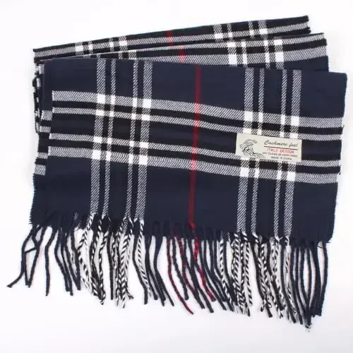 TZ Promise Tartan Plaid CasModazoneere Feel Classic Soft Luxurious Winter Scarf For Men Women - 3