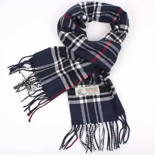 TZ Promise Tartan Plaid CasModazoneere Feel Classic Soft Luxurious Winter Scarf For Men Women - 2