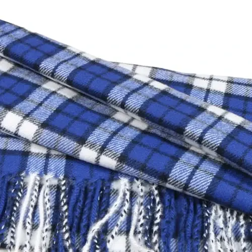 TZ Promise Herringbone Houndstooth Checked Pattern CasModazoneere Feel Classic Soft Luxurious Winter Scarf For Men Women - 4