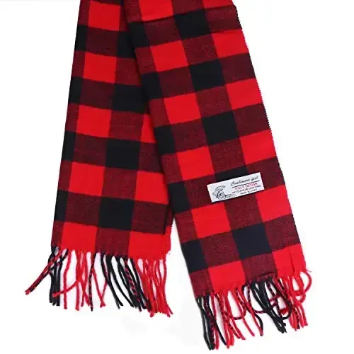 TZ Promise Herringbone Houndstooth Checked Pattern CasModazoneere Feel Classic Soft Luxurious Winter Scarf For Men Women - TZ (1)