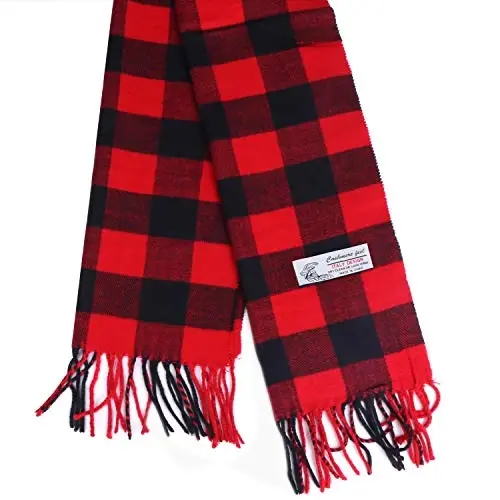TZ Promise Herringbone Houndstooth Checked Pattern CasModazoneere Feel Classic Soft Luxurious Winter Scarf For Men Women - TZ (1)