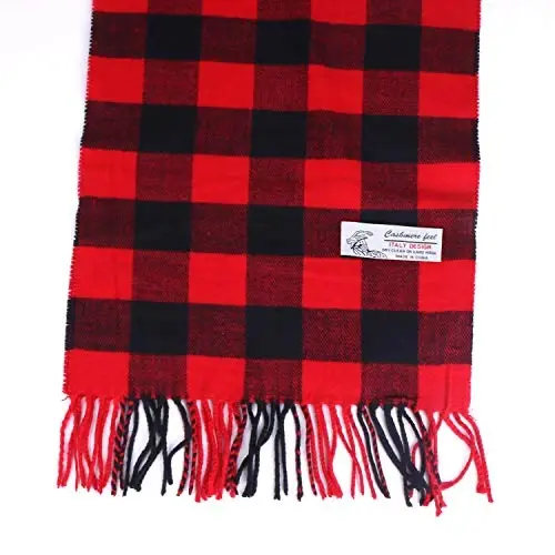 TZ Promise Herringbone Houndstooth Checked Pattern CasModazoneere Feel Classic Soft Luxurious Winter Scarf For Men Women - 3