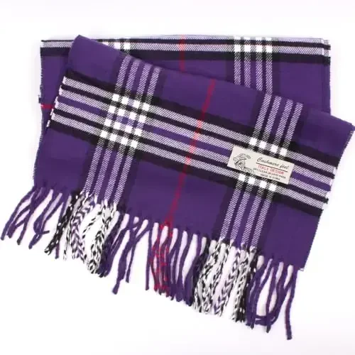 TZ Promise Tartan Plaid CasModazoneere Feel Classic Soft Luxurious Winter Scarf For Men Women - MODAZONE (1)