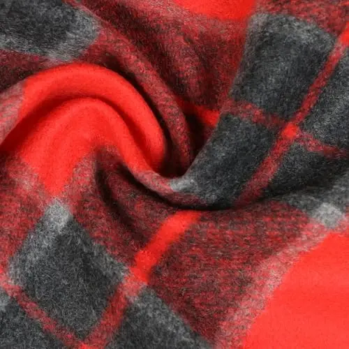 TZ Promise Herringbone Houndstooth Checked Pattern CasModazoneere Feel Classic Soft Luxurious Winter Scarf For Men Women - 8