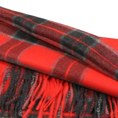 TZ Promise Herringbone Houndstooth Checked Pattern CasModazoneere Feel Classic Soft Luxurious Winter Scarf For Men Women - 10
