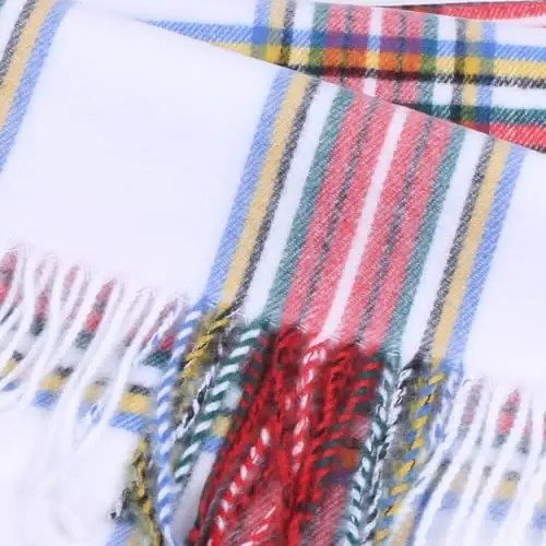 TZ Promise Herringbone Houndstooth Checked Pattern CasModazoneere Feel Classic Soft Luxurious Winter Scarf For Men Women - 3