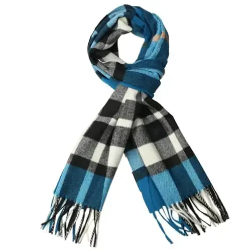TZ Promise Herringbone Houndstooth Checked Pattern CasModazoneere Feel Classic Soft Luxurious Winter Scarf For Men Women 