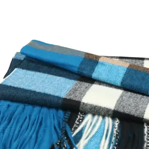 TZ Promise Herringbone Houndstooth Checked Pattern CasModazoneere Feel Classic Soft Luxurious Winter Scarf For Men Women - 4