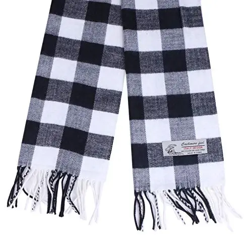 TZ Promise Herringbone Houndstooth Checked Pattern CasModazoneere Feel Classic Soft Luxurious Winter Scarf For Men Women - 2