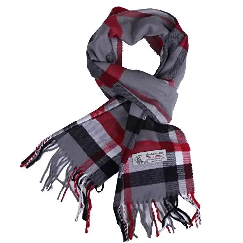 TZ Promise Herringbone Houndstooth Checked Pattern CasModazoneere Feel Classic Soft Luxurious Winter Scarf For Men Women 
