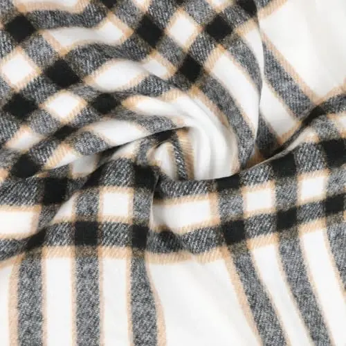 TZ Promise Herringbone Houndstooth Checked Pattern CasModazoneere Feel Classic Soft Luxurious Winter Scarf For Men Women - 2