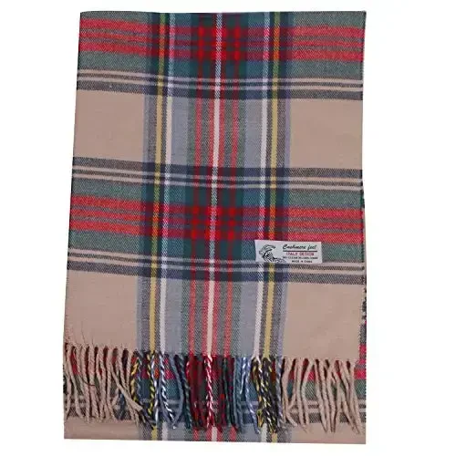 TZ Promise Herringbone Houndstooth Checked Pattern CasModazoneere Feel Classic Soft Luxurious Winter Scarf For Men Women - TZ (1)