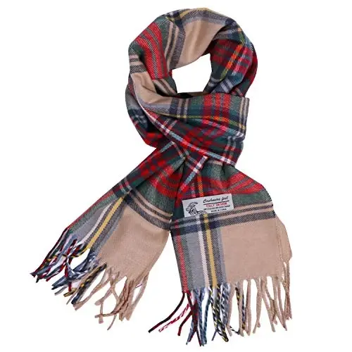 TZ Promise Herringbone Houndstooth Checked Pattern CasModazoneere Feel Classic Soft Luxurious Winter Scarf For Men Women 