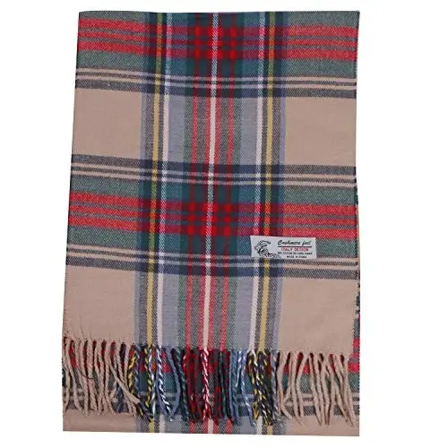 TZ Promise Herringbone Houndstooth Checked Pattern CasModazoneere Feel Classic Soft Luxurious Winter Scarf For Men Women - TZ (1)