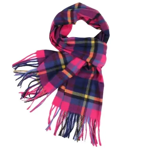 TZ Promise Herringbone Houndstooth Checked Pattern CasModazoneere Feel Classic Soft Luxurious Winter Scarf For Men Women - 1