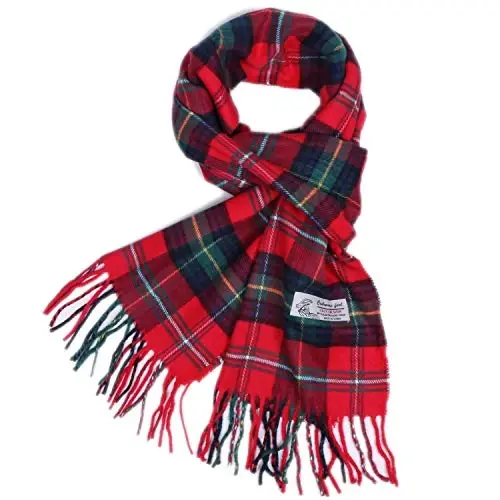 TZ Promise Herringbone Houndstooth Checked Pattern CasModazoneere Feel Classic Soft Luxurious Winter Scarf For Men Women - 1