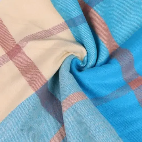 TZ Promise Herringbone Houndstooth Checked Pattern CasModazoneere Feel Classic Soft Luxurious Winter Scarf For Men Women - 4