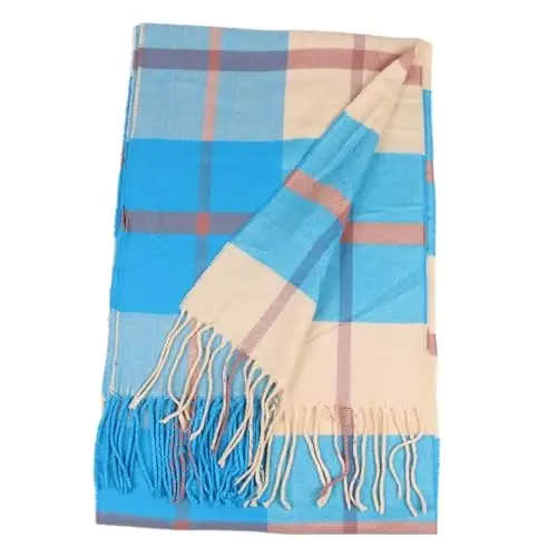 TZ Promise Herringbone Houndstooth Checked Pattern CasModazoneere Feel Classic Soft Luxurious Winter Scarf For Men Women - TZ (1)