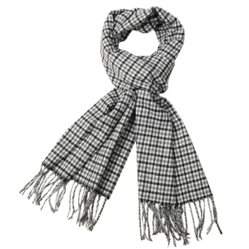 TZ Promise Herringbone Houndstooth Checked Pattern CasModazoneere Feel Classic Soft Luxurious Winter Scarf For Men Women 