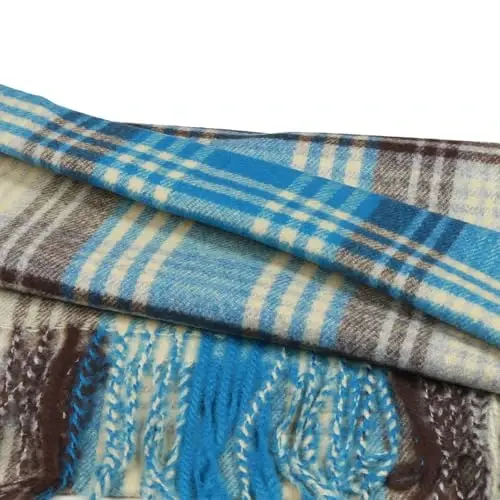 TZ Promise Herringbone Houndstooth Checked Pattern CasModazoneere Feel Classic Soft Luxurious Winter Scarf For Men Women - 4