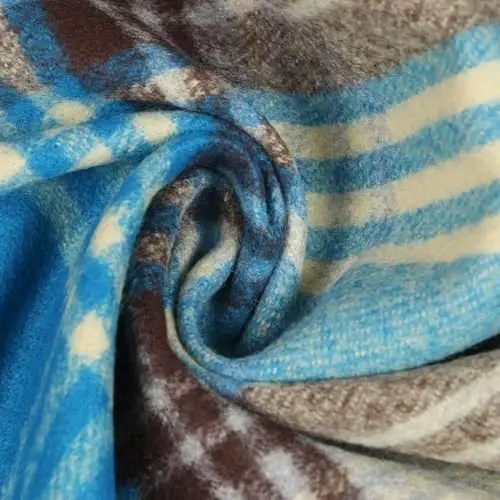 TZ Promise Herringbone Houndstooth Checked Pattern CasModazoneere Feel Classic Soft Luxurious Winter Scarf For Men Women - 5