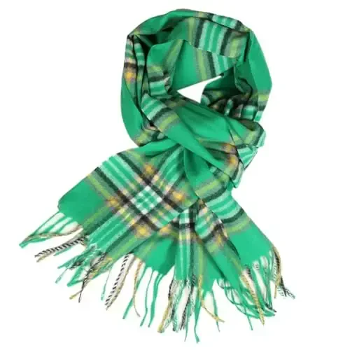 TZ Promise Herringbone Houndstooth Checked Pattern CasModazoneere Feel Classic Soft Luxurious Winter Scarf For Men Women - TZ