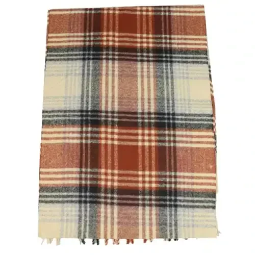 TZ Promise Herringbone Houndstooth Checked Pattern CasModazoneere Feel Classic Soft Luxurious Winter Scarf For Men Women - 6