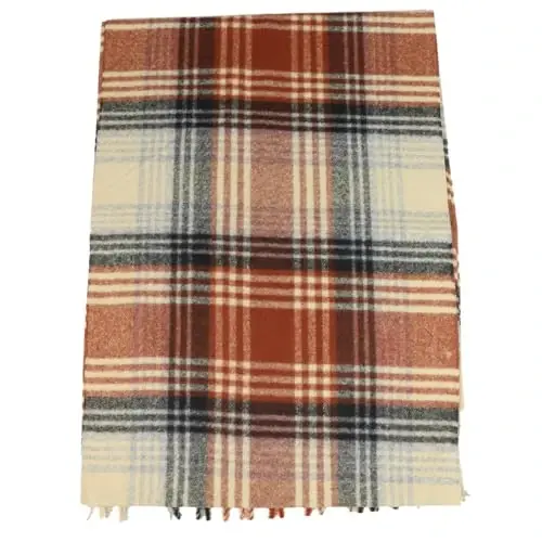 TZ Promise Herringbone Houndstooth Checked Pattern CasModazoneere Feel Classic Soft Luxurious Winter Scarf For Men Women - 6