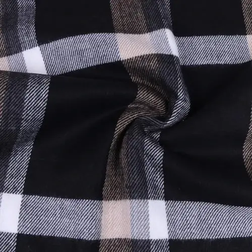 TZ Promise Herringbone Houndstooth Checked Pattern CasModazoneere Feel Classic Soft Luxurious Winter Scarf For Men Women - 4