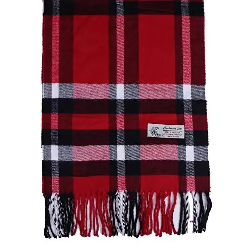 TZ Promise Herringbone Houndstooth Checked Pattern CasModazoneere Feel Classic Soft Luxurious Winter Scarf For Men Women - 2