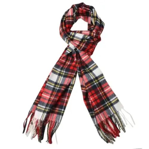 TZ Promise Herringbone Houndstooth Checked Pattern CasModazoneere Feel Classic Soft Luxurious Winter Scarf For Men Women - TZ